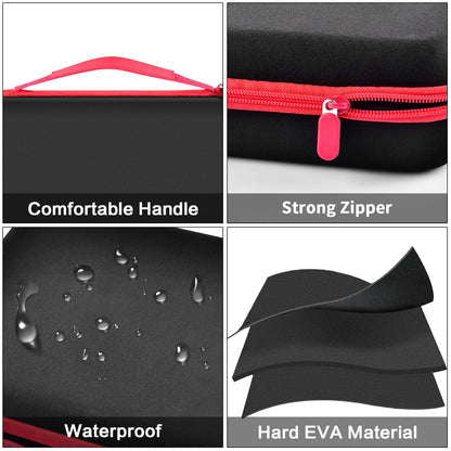 Estuche organizador de baterías, contenedor para guardar baterías con comprobador. Caja organizadora para garaje.