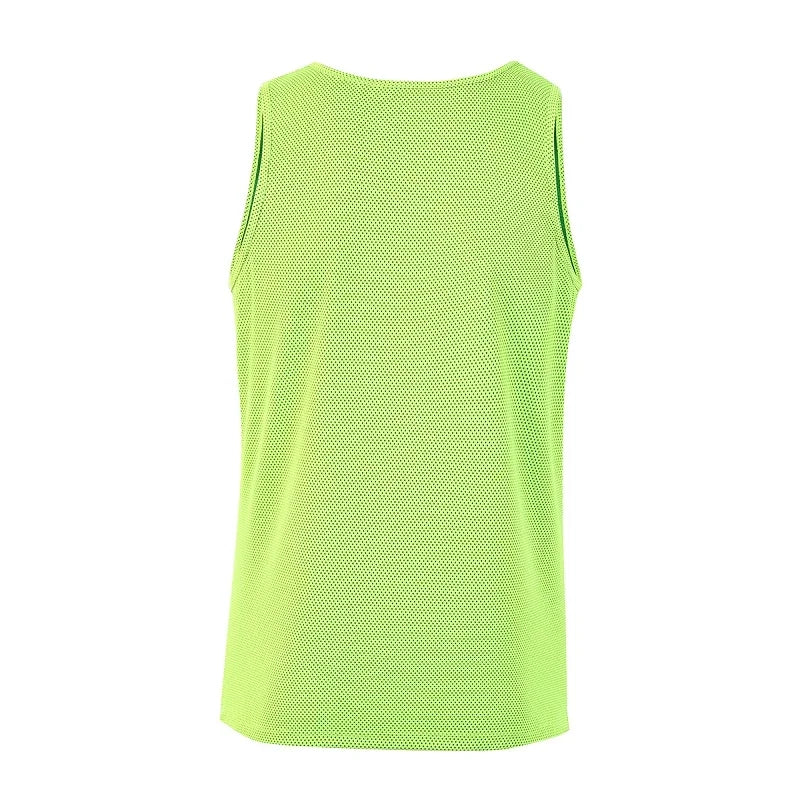Chaleco deportivo, traje de entrenamiento sin mangas para correr, suelto, de secado rápido para hombres, top profesional transpirable y que absorbe el sudor