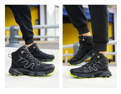 Botas de seguridad indestructibles para hombre, anti-aplastamiento, anti-perforación, para trabajos de construcción, con puntera de acero, botas de trabajo para hombre, calzado de seguridad laboral.