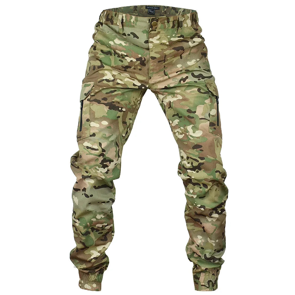 Pantalones de chándal tácticos Mege con camuflaje para exteriores, pantalones cargo antidesgarro, ropa de trabajo, pantalones de senderismo, ropa de calle para hombre