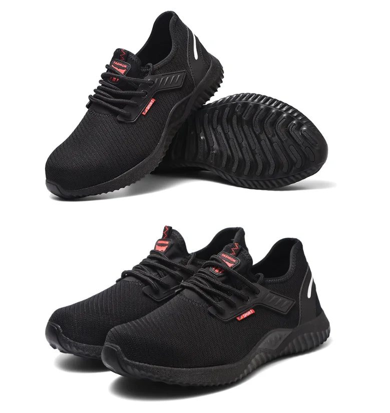 Calzado de protección para hombre, zapatos con puntera de acero, calzado de seguridad, calzado táctico para hombre, zapatillas de moda para hombre y profesionales de la seguridad laboral.