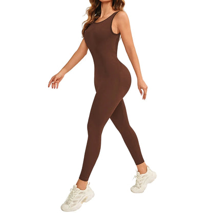 Conjunto deportivo de una pieza para mujer, ropa de entrenamiento de yoga, mono deportivo elástico, monos de entrenamiento para mujer