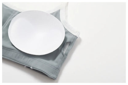 Conjunto deportivo de yoga FUBEIKE para mujer, de verano, color nude, ajustado, con espalda descubierta, ideal para gimnasio, ropa deportiva para mujer, para correr al aire libre.