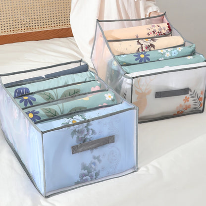 Caja de almacenamiento y clasificación de ropa de cama y sábanas