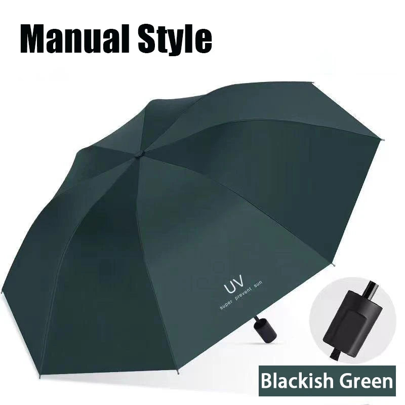 Paraguas automático Xiaomi de 24 pulgadas, color sólido, ligero, plegable, de gran formato, para exteriores, impermeable, con protección UV