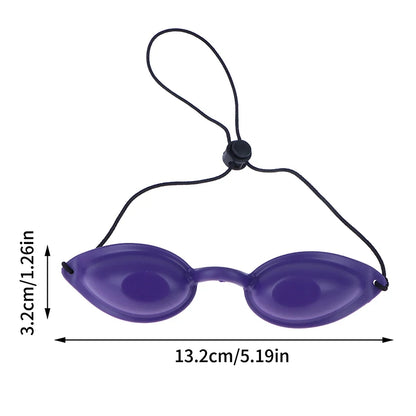 Gafas de seguridad, gafas protectoras, parche de silicona suave, gafas ajustables, protección, copa ocular para láser IPL de belleza