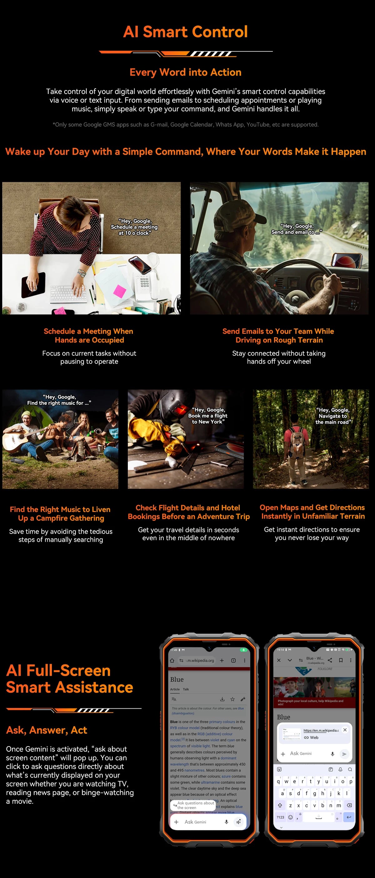 Teléfono resistente Blackview OSCAL Marine 2, 8 GB de RAM, 256 GB de almacenamiento, smartphone con IA, batería de 11000 mAh, pantalla HD+ de 6,56", procesador Unisoc T61, Android 15 y NFC.