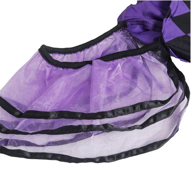 Halloween Carnival Performance Funny Naughty Purple Clown Costume Circus Horror Ghost Role Play Costume