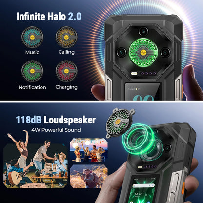 【Estreno mundial】Ulefone Armor 33 Pro 5G Teléfono resistente con batería de 25500 mAh, 512 GB de ROM, pantalla trasera de 6,59" y 3,4" a 120 Hz, NFC y Android.