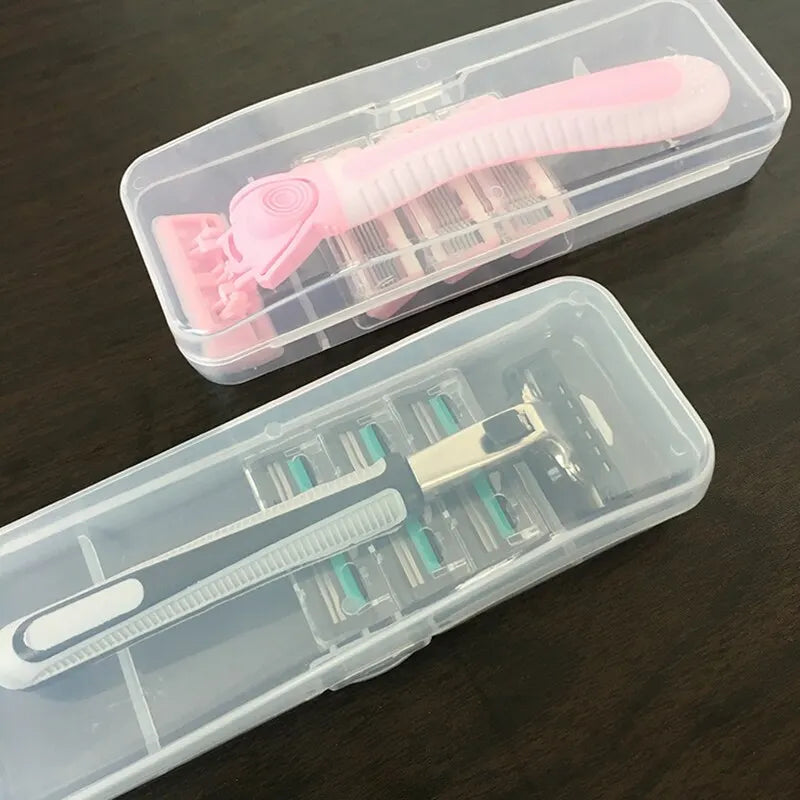 Elegante y duradera caja de almacenamiento para afeitadoras de hombre, fácil de transportar y mantener limpia, y mantiene su afeitadora bien organizada.