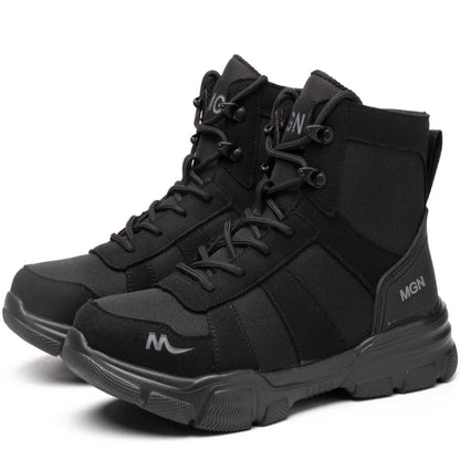 Botas de trabajo, zapatos de seguridad indestructibles, zapatos con punta de acero para hombre, zapatillas antipinchazos, zapatos de trabajo antideslizantes para mujer, botas tácticas para hombre