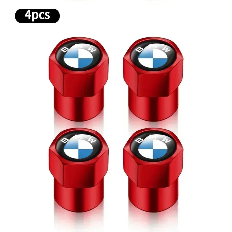 4 tapas de válvula de aire de metal para neumáticos de coche, cubiertas de vástago para BMW E36, E39, E46, E60, E90, E90, F10, F30, G20, G21, G30, G11, F15, X5, accesorios.
