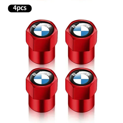 4 tapas de válvula de aire de metal para neumáticos de coche, cubiertas de vástago para BMW E36, E39, E46, E60, E90, E90, F10, F30, G20, G21, G30, G11, F15, X5, accesorios.