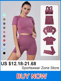 Conjunto deportivo para mujer, top deportivo, leggings de yoga, sujetador deportivo, leggings sin costuras para realce de glúteos.