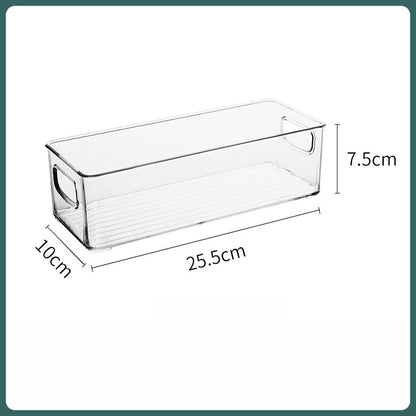 1/2/3 contenedores transparentes para despensa con asas, organizadores apilables para refrigerador, contenedores organizadores para gabinetes o refrigeradores