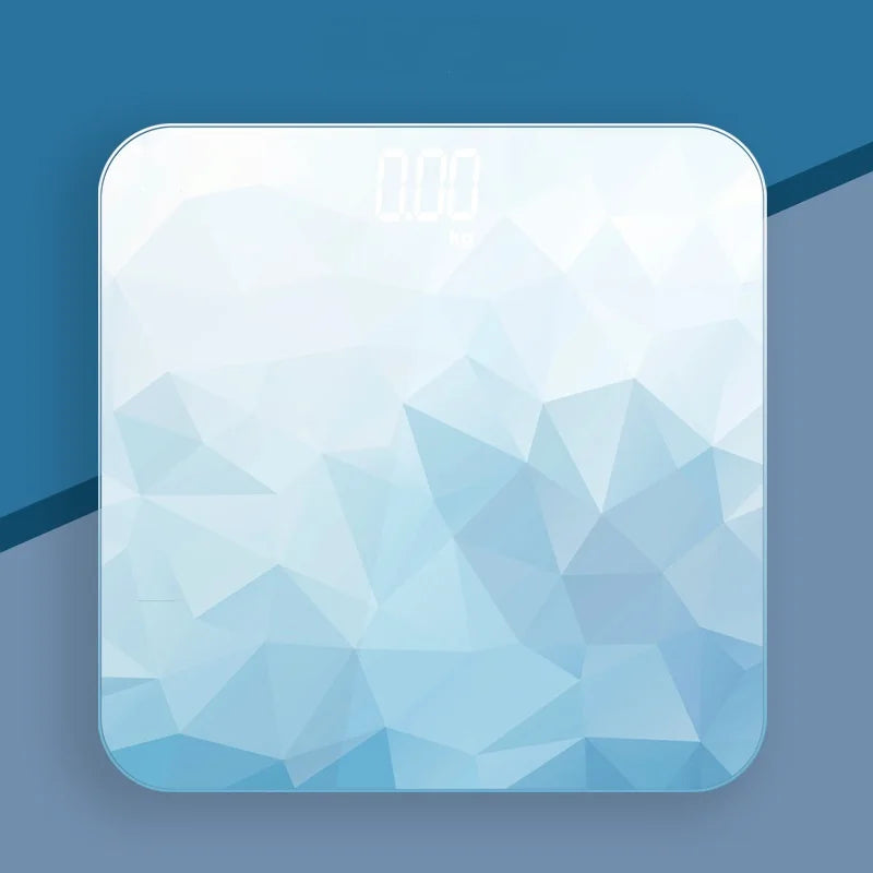 Báscula digital de baño con 7 estilos, pantalla LCD inteligente, alta resistencia y función de temperatura para el control del peso.