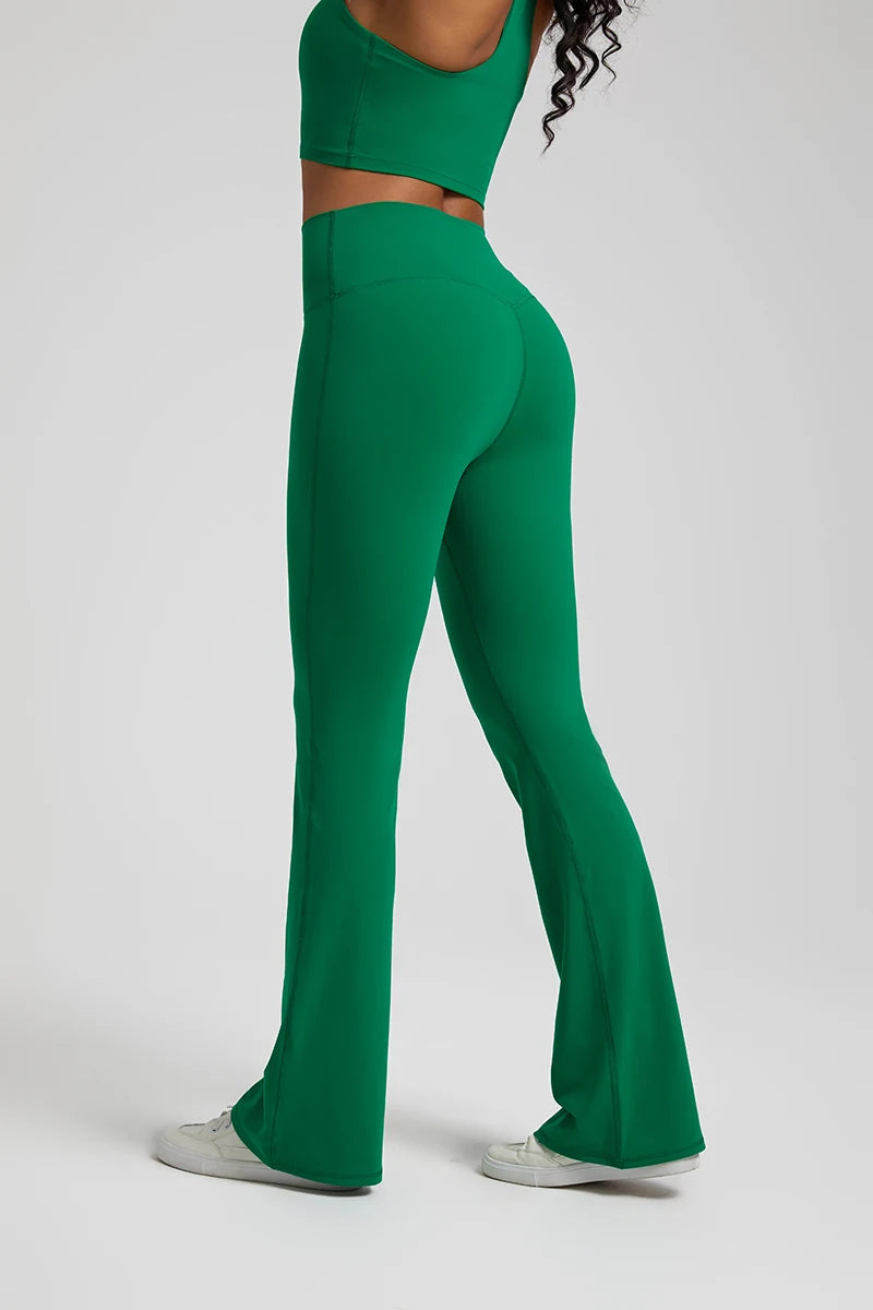 Buttery Soft High Waist Flare Leggings No Front Seam Workout Yoga Flared Pants Full Length Gym Sport Leggings Women Tights