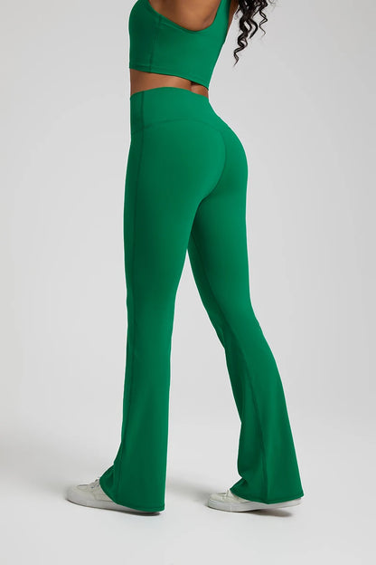 Buttery Soft High Waist Flare Leggings No Front Seam Workout Yoga Flared Pants Full Length Gym Sport Leggings Women Tights