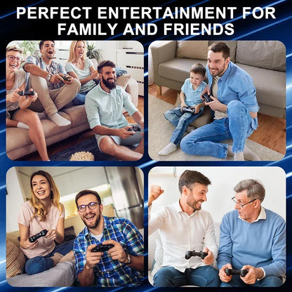 NUEVA consola de videojuegos con más de 20 000 juegos integrados, reproductor de juegos portátil retro, 64 GB, 4K, TV, mando inalámbrico de 2,4 GB