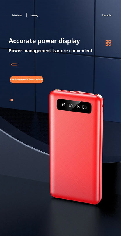 Batería externa portátil Xiaomi de 500.000 mAh y 120 W de carga ultrarrápida de gran capacidad con pantalla digital LED para teléfonos.