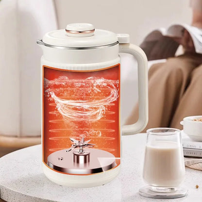 Licuadora eléctrica multifuncional de leche de soja de 220 V/110 V, licuadora automática para jugo de frutas, hervidor de agua para hervir leche de soja.