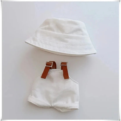 Para Labubu 15-17 cm v1v2 Conjunto de accesorios de atuendo Mini sombrero mono decoración ropa pequeña juguetes para niños regalo de cumpleaños