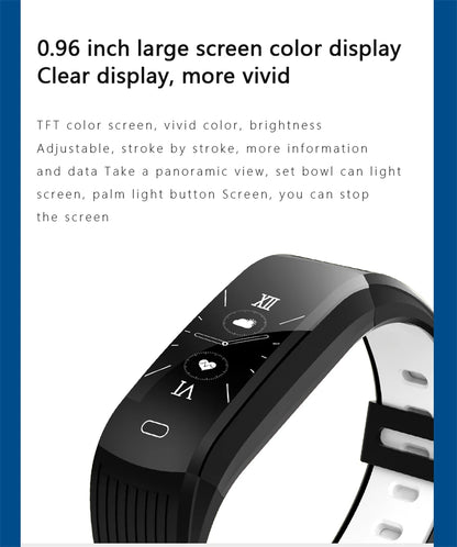 FOXBOX 2025 - Pulsera inteligente para hombre y mujer, resistente al agua, compatible con todos los smartphones, compatible con fitness y deportes, ideal para parejas, LIGE