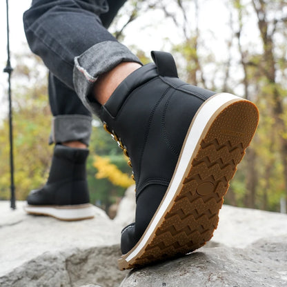 Botas de trabajo para hombre, con puntera de acero, puntera blanda, impermeables, antideslizantes, antiperforación, resistentes al deslizamiento, botas de seguridad para el trabajo.