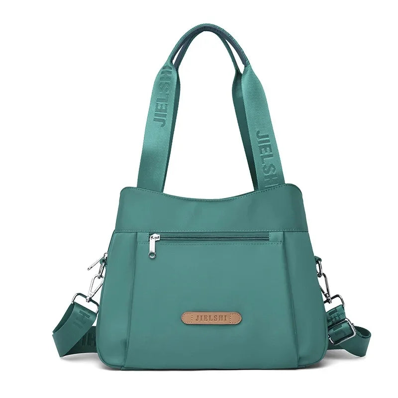 Bolso bandolera de nailon impermeable de moda, bolso informal para ir de compras o de viaje, bolso de mano Jietrans de nuevo estilo, bolso de un solo hombro.