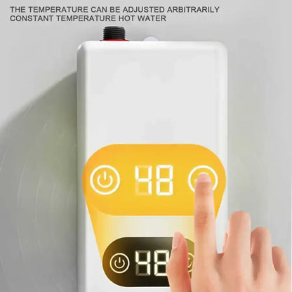 Calentador de agua eléctrico instantáneo con función de memoria, conversión de frecuencia y temperatura constante. 220 V, 4500 W.