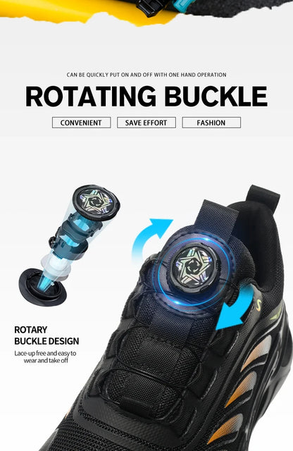 Zapatos de seguridad para hombre, zapatos de trabajo para hombre, zapatos transpirables, antideslizantes, con puntera de acero y antiperforación, zapatos de moda para hombre, zapatos deportivos para hombre.