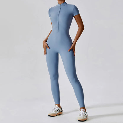 Conjunto de yoga de verano para mujer, ropa deportiva para entrenamiento, mono de gimnasio, mono deportivo siamés para mujer