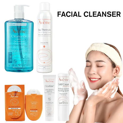 Set de cuidado de la piel Elimina la suciedad del rostro Crema blanqueadora Limpiador de limpieza profunda Limpieza del rostro Limpiador facial hidratante Cuidado de la piel