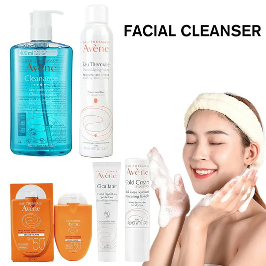 Set de cuidado de la piel Elimina la suciedad del rostro Crema blanqueadora Limpiador de limpieza profunda Limpieza del rostro Limpiador facial hidratante Cuidado de la piel