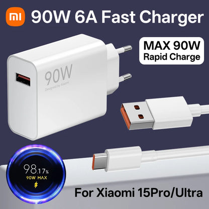 Xiaomi 90w Original Charger Turbo Charge Cargador Adapter Xiaomi 15 Ultra 15 14 Poco X7 Pro F7 Pro F7 F6 Redmi Note 14 Pro+ Pad