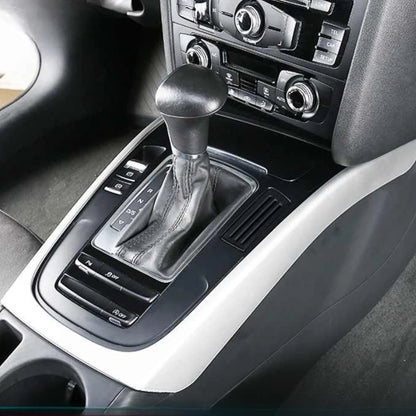 Cubierta decorativa para el marco de la palanca de cambios de la consola central del coche, para Audi A4, A4L, B8, A5 (2009-2016), estilo modificado, accesorios interiores para automóvil.