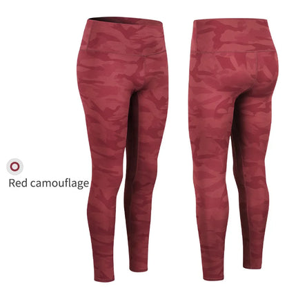 Women's Camouflage Yoga Pants High Waist Push Up Leggings Running Fitness Workout Pants Gym Legging