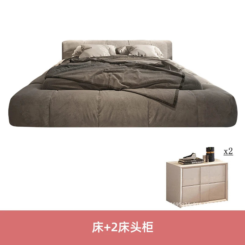 Cama de estilo europeo, moderna y cómoda, estilo italiano, de calidad, para bodas, diseñada por un diseñador que crea camas gemelas.