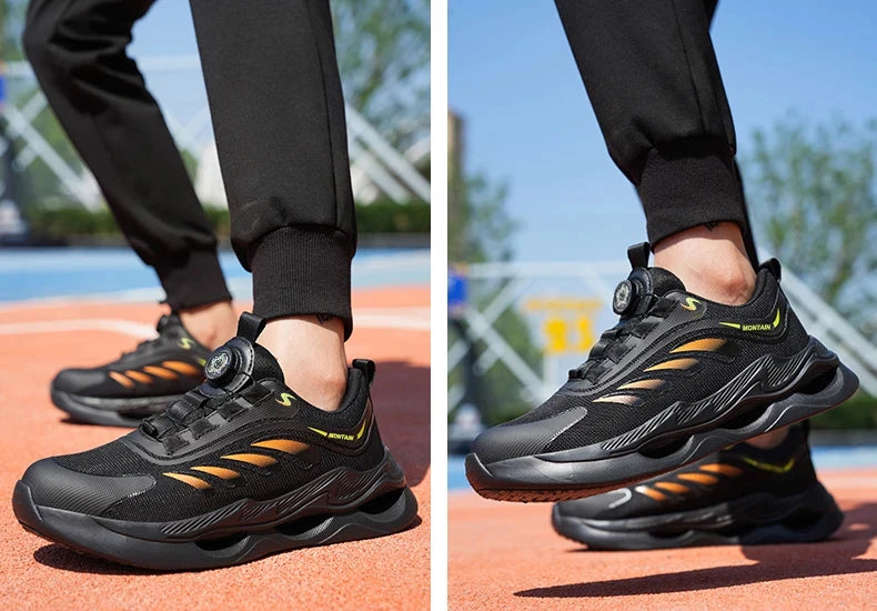 Zapatos de seguridad para hombre, zapatos de trabajo para hombre, zapatos transpirables, antideslizantes, con puntera de acero y antiperforación, zapatos de moda para hombre, zapatos deportivos para hombre.