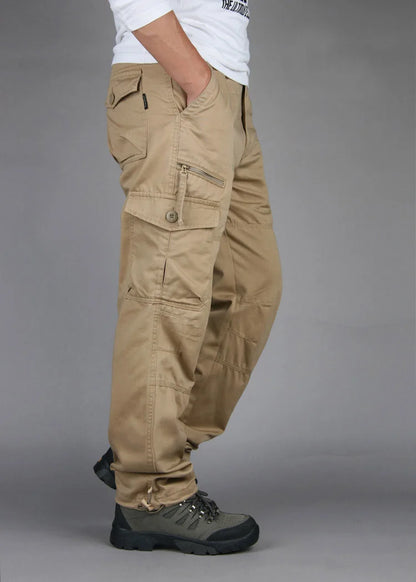 2025 New Autumn Cargo Pants Men Fashion Military Outdoors Man Trousers Long Warm Tactical Cotton Khaki Cargo Pants For Man