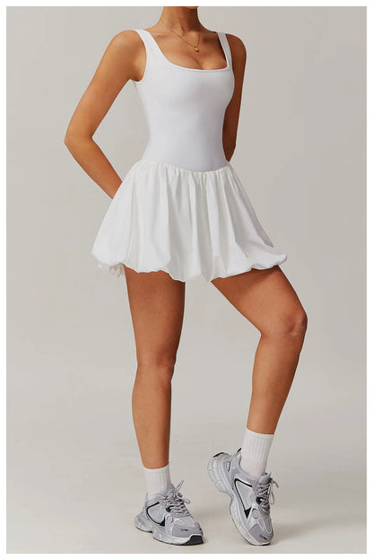 Conjunto de mono de yoga para mujer 2024, nuevo, sexy, antirreflejos, mono de una pieza, vestido deportivo de baile, ballet, gimnasio, push-up, para correr, tenis y otros deportes.