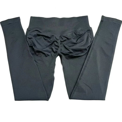 Leggings deportivas sin logo para mujer, efecto push-up, cintura baja, sin costuras, para gimnasio, yoga y entrenamiento.