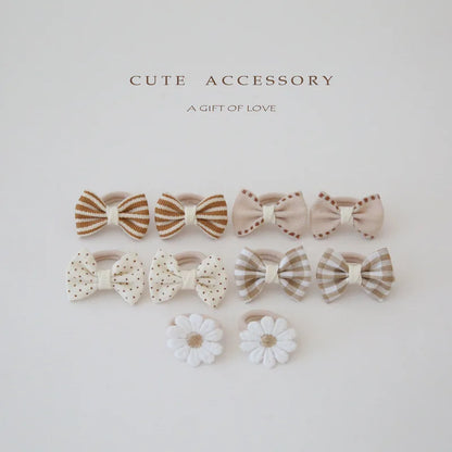 Accesorios para el cabello para niñas, lindas cintas para el cabello, linda cuerda para el cabello, 10 piezas/lote, pinzas elásticas para el cabello para niños.