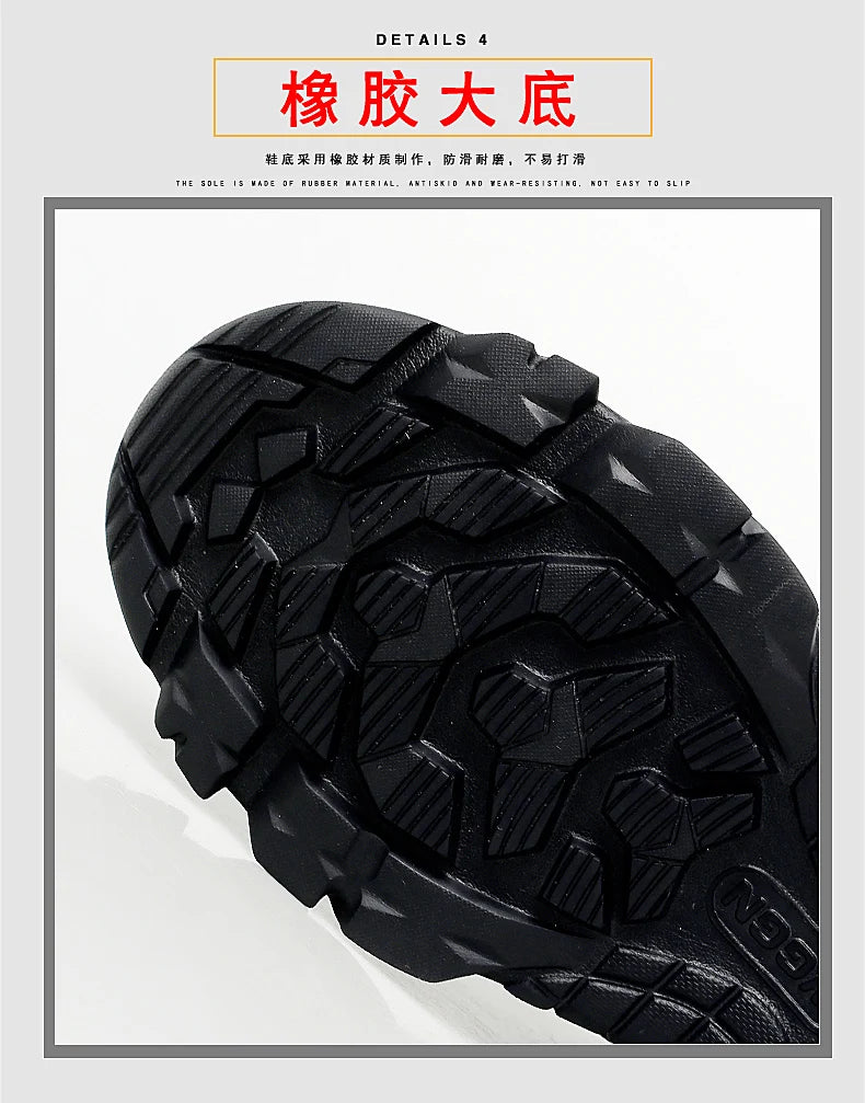 Botas tácticas para hombre, nuevas, de invierno, para combate, hasta el tobillo, antideslizantes, para trabajo, seguridad, botas militares, impermeables, para motocicleta.