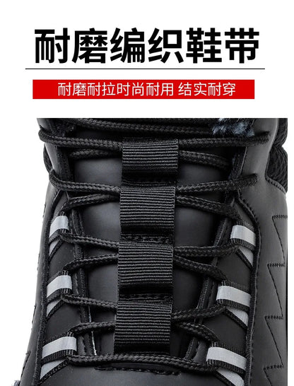 Zapatos de seguridad para electricistas, aislantes de 6 kV, antiaplastamiento y antiperforación, calzado de seguridad para hombres, para obras de construcción, zapatos de algodón.