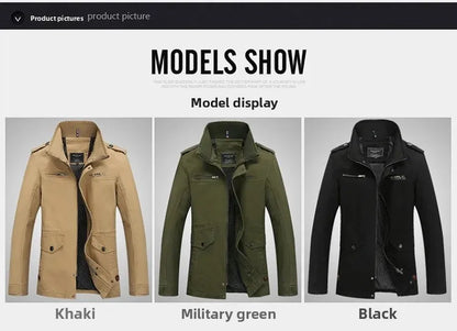 Chaqueta informal de algodón puro lavado para hombre, estilo primavera/otoño, ligera, cortavientos juvenil y a la moda. Abrigo ligero de verano.