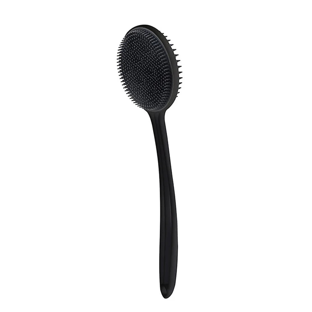 Cepillo de baño suave para la espalda, esponja de ducha, cepillo para fregar con mango, exfoliante, masajeador de piel, cepillo exfoliante para baño