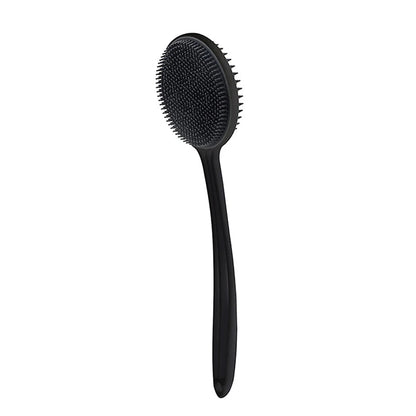 Cepillo de baño suave para la espalda, esponja de ducha, cepillo para fregar con mango, exfoliante, masajeador de piel, cepillo exfoliante para baño