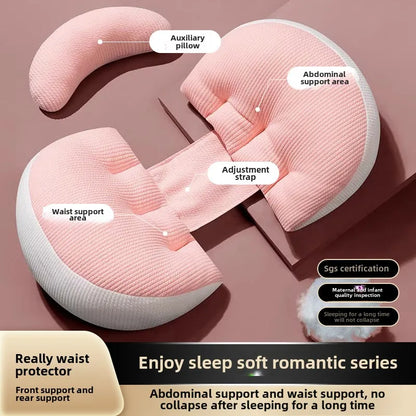 Almohada de cintura para maternidad, almohada de lactancia para embarazadas, almohadas corporales para madres embarazadas, accesorios para el embarazo, ropa de cama para dormir