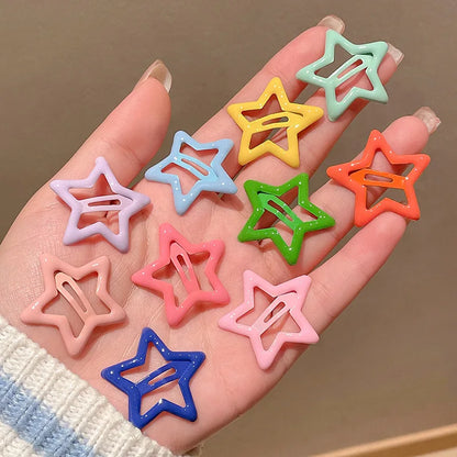 10 piezas de accesorios para el cabello para niñas, pinzas para el cabello para niños pequeños, horquillas para el cabello para niños, tocado lindo de color arcoíris, nuevo estilo